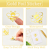 Gold Foil Self-adhesive Stickers DIY-WH20001-13G-6