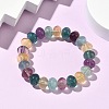 Natural Fluorite Beaded Bracelets G-H332-13-1