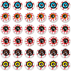 48Pcs 6 Colors Plastic Craft Eye DIY-GF0013-64-1