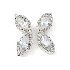 Brass Micro Pave Cubic Zirconia Beads KK-S336-09S-C-1