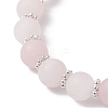 3Pcs 3 Styles Frosted Natural & Synthetic Mixed Gemstone Round Beaded Stretch Bracelets for Women Men BJEW-JB12471-6