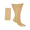 Leg Shaped Wood Anklet Display Stands WD-CBA482F-01A-3