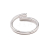 Clear Cubic Zirconia Cuff Ring RJEW-B028-12P-3