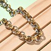 Two-tone 304 Stainless Steel Rolo Chain Bracelets for Women BJEW-A160-05GP-2