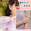 90Pcs 9 Style Opaque & Transparent Acrylic Beads MACR-TA0001-45-8