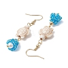 Shell Glass Dangle Earrings EJEW-MZ00424-01-4