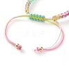 Adjustable Polyester Braided Cord Bracelet Making AJEW-JB00859-03-3