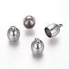 Tarnish Resistant 304 Stainless Steel Cord Ends STAS-P118-02-1