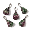 Dyed Natural Marble Pendants G-B127-03P-11-2