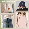 1Bag Sport Theme Number 0~9 Embroidery Cloth Iron on/Sew on Patches PATC-CY0001-65B-5