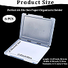 Transparent Plastic Packaging Boxes with Hinged Lid AJEW-WH20060-90A-2