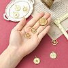 8Pcs 4 Styles Brass Micro Pave Cubic Zirconia Pendants KK-CJ0003-81-4