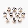 Alloy Enamel Clover European Beads ENAM-J284-05G-AAA-1