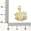 Rack Plating Brass Micro Pave Clear Cubic Zirconia Pendants KK-M309-11G-3