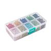 10 Colors Transparent Glass Beads FGLA-JP0001-05-6mm-4