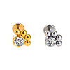 316L Surgical Stainless Steel & G23 Titanium Crystal Rhinestone Labrets for Women Men WG3A239-05-1