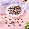 105Pcs 3 Colors Polymer Clay Rhinestone European Beads CPDL-TA0001-02-5