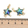 Brass Micro Pave Cubic Zirconia Pendants KK-U043-22G-01-3