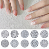 10 Rolls PET Lace Flower Nail Foils Floral Transfer Paper STIC-WH20010-16F-5