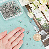 DICOSMETIC 240Pcs 4 Style 304 Stainless Steel Screw Eye Pin Peg Bails STAS-DC0005-01-2