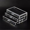 3 Compartments Plastic Jewelry Storage Boxes OBOX-O002-05-2