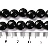 Natural Black Stone Beads Strands G-T047-A17-01-5