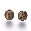 Tibetan Style Alloy Beehive Beads X-PALLOY-6662-AB-NR-2