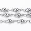 Tarnish Resistant 304 Stainless Steel Bar Link Chains CHS-H009-15P-1