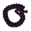 Electroplated Synthetic Magnetic Hematite Beads Strands G-G174-L01-06-2