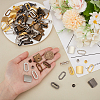 40Sets 5 Colors Iron Baseball Hat Cap Buckle Strap Clasp Clip Kit FIND-NB0005-36-3
