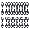  50Pcs 2 Styles Alloy Double Lobster Claw Clasps FIND-NB0004-74-1