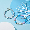 Handmade Polymer Clay Heishi Beads Bracelets Set BJEW-TA00040-02-3
