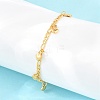 304 Stainless Steel Charm Bracelets BJEW-D458-09G-2