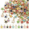 150Pcs Eco-friendly Alloy Enamel Star Charms ENAM-YW0005-87-1