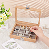 12-Slot Rectangle Wood Pendant Necklace Jewelry Storage Presentation Boxes CON-WH0095-33B-3