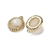 Natural Moonstone Faceted Oval Pendants G-I375-02G-09-2