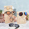  2 Sets 2 Styles Wood Sunglasses Display Stands ODIS-NB0001-30-5