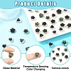 30Pcs Glass Temperature Sensing Color Changing Connector Charms PALLOY-YW00138-01-5
