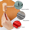 SUPERFINDINGS 2Pcs 2 Style DIY Alloy Steel Leathercraft Stamps FIND-FH0007-85-6