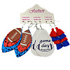 3 Pairs Alloy Imitation Leather Tennis Dangle Earrings FS-WG65883-10-1