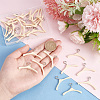 AHADEMAKER 30Pcs Miniature Wood Doll Clothes Hangers DOLL-GA0001-08-3