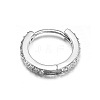 Brass Micro Pave Clear Cubic Zirconia Hoop Cartilage Earrings WG0AF68-04-2