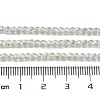 Electroplated Glass Beads Strands EGLA-P055-01B-FR01-5