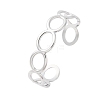 304 Stainless Steel Cuff Bangles for Women BJEW-D306-02P-2