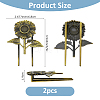 2Pcs Zinc Alloy Page Holder FIND-FH0011-02A-2