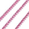 Iron Rhinestone Glass Cup Chain CH-U001-01E-2