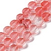 Cherry Quartz Glass Beads Strands G-C159-B04-01-1