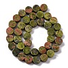 Natural Unakite Beads Strands G-C159-B05-01-3