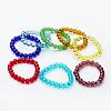 Round Glass Stretch Bracelets BJEW-F235-04-1