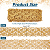 4M Iron on/Sew on Polyester Flower Lace Ribbon OCOR-WH0088-48B-2